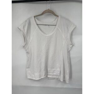 Wilt Cap Sleeve Athleisure‎ Top Women M White Grunge Skater Casual Lagenlook